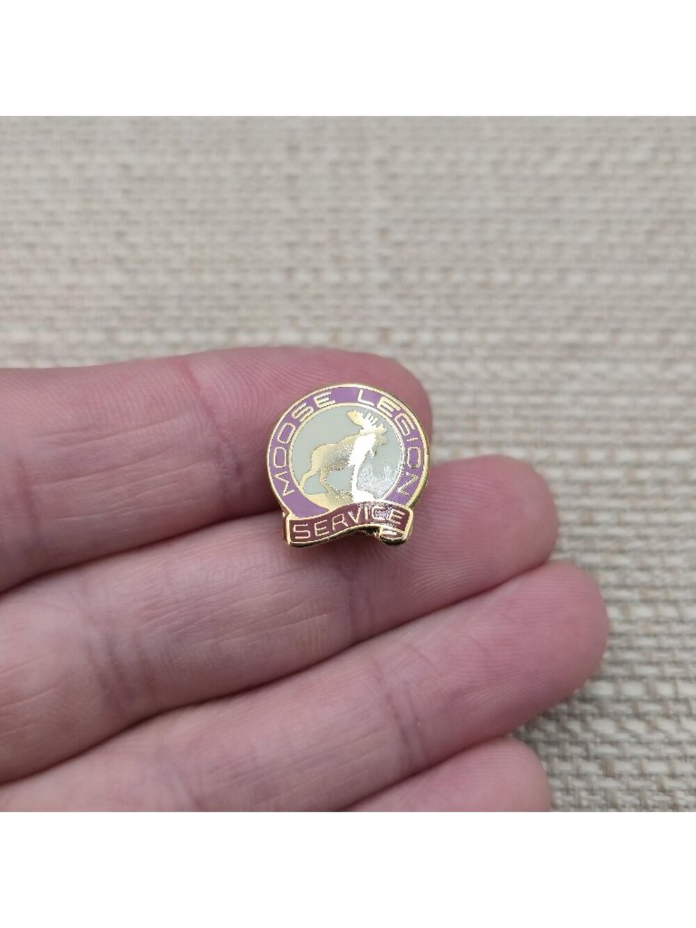 Vintage Moose Legion Service Lapel Pin | Loyal Order of Moose Badge A8611